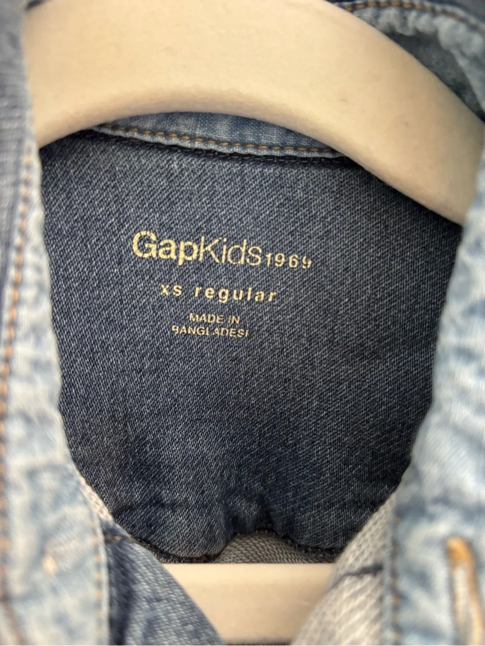 GAP Light Blue Denim Shirt with Pearl Snaps